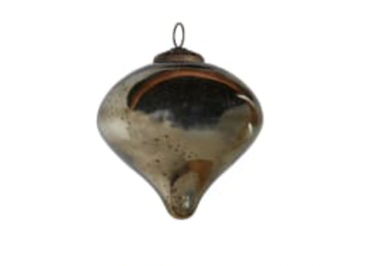 Large Antique Smoke Onion Bauble