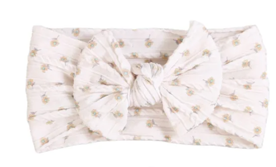 Cable Knit Bow Headband