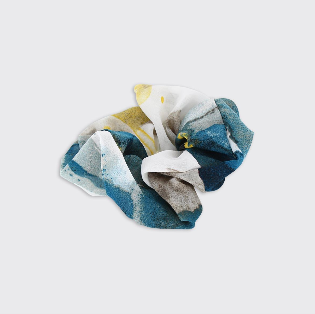 Blue Roma Scrunchie