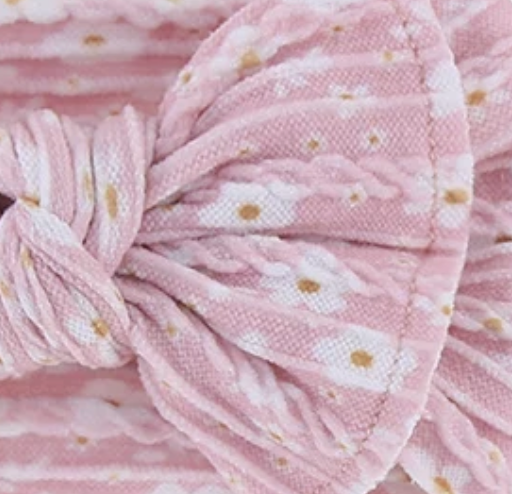 Cable Knit Bow Headband