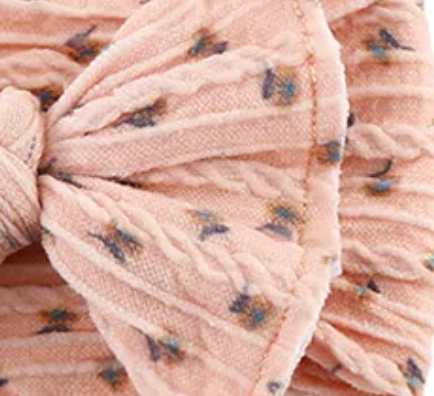 Cable Knit Bow Headband