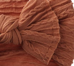 Cable Knit Bow Headband
