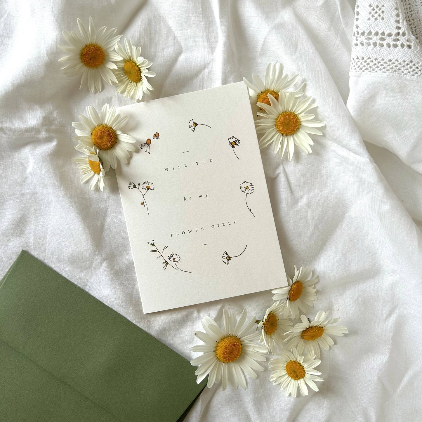 Daisy 'Will you be my Flower Girl?' Card