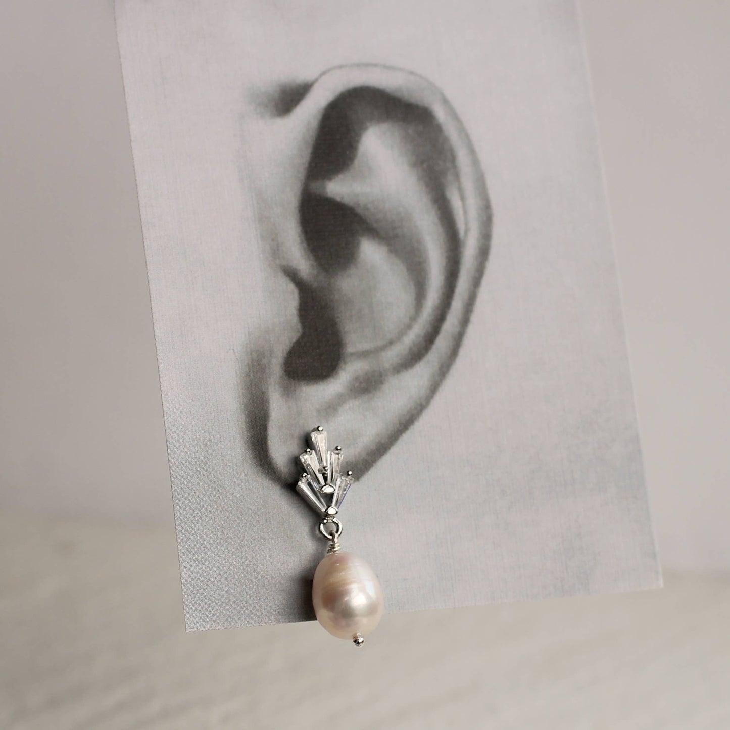 Art Deco Freshwater Pearl Earrings