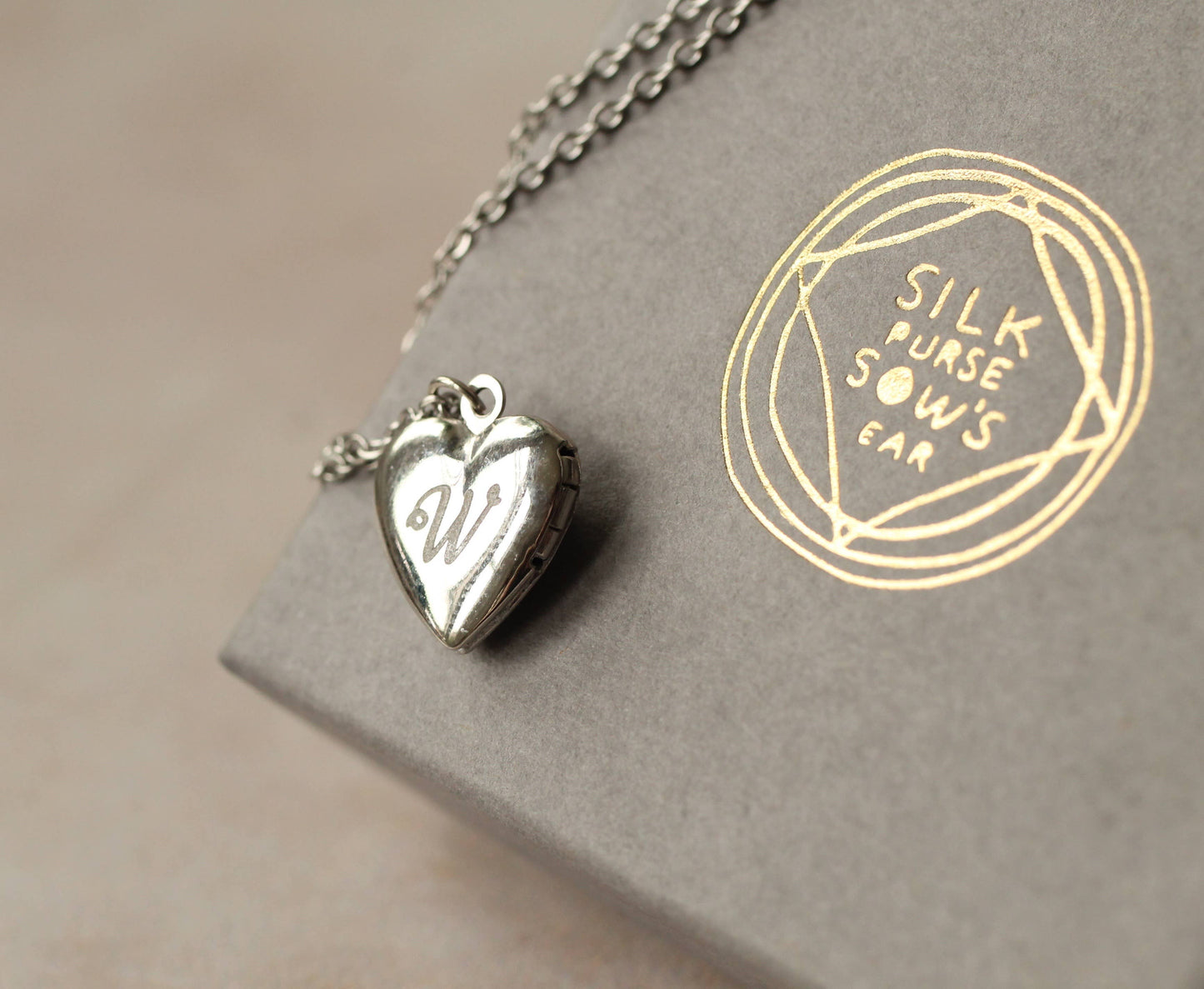 Tiny Silver Heart Locket