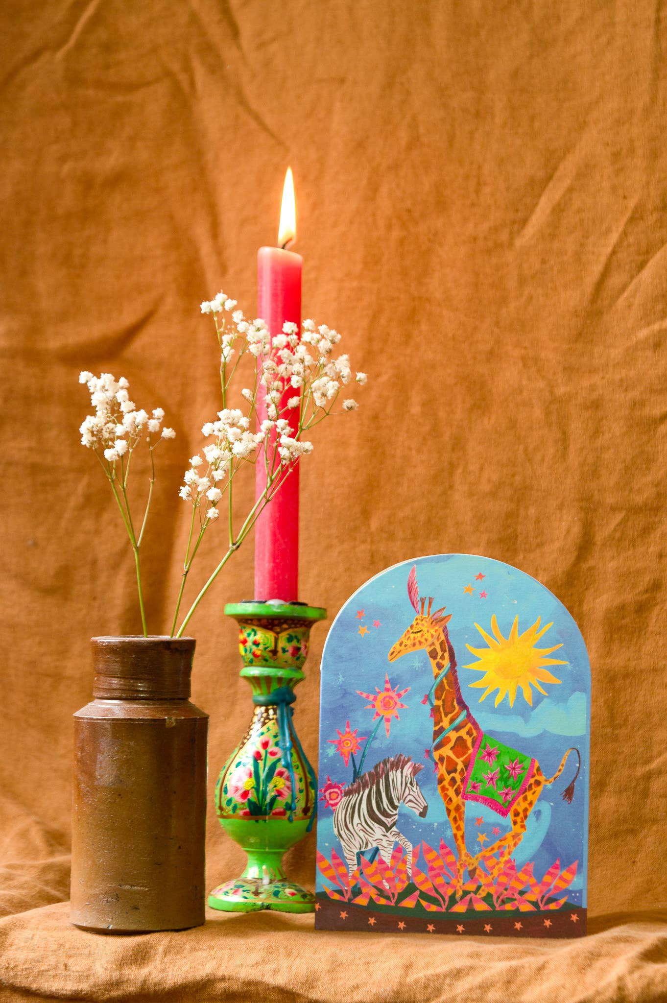 'Dancing Duo Bell Jar' Card