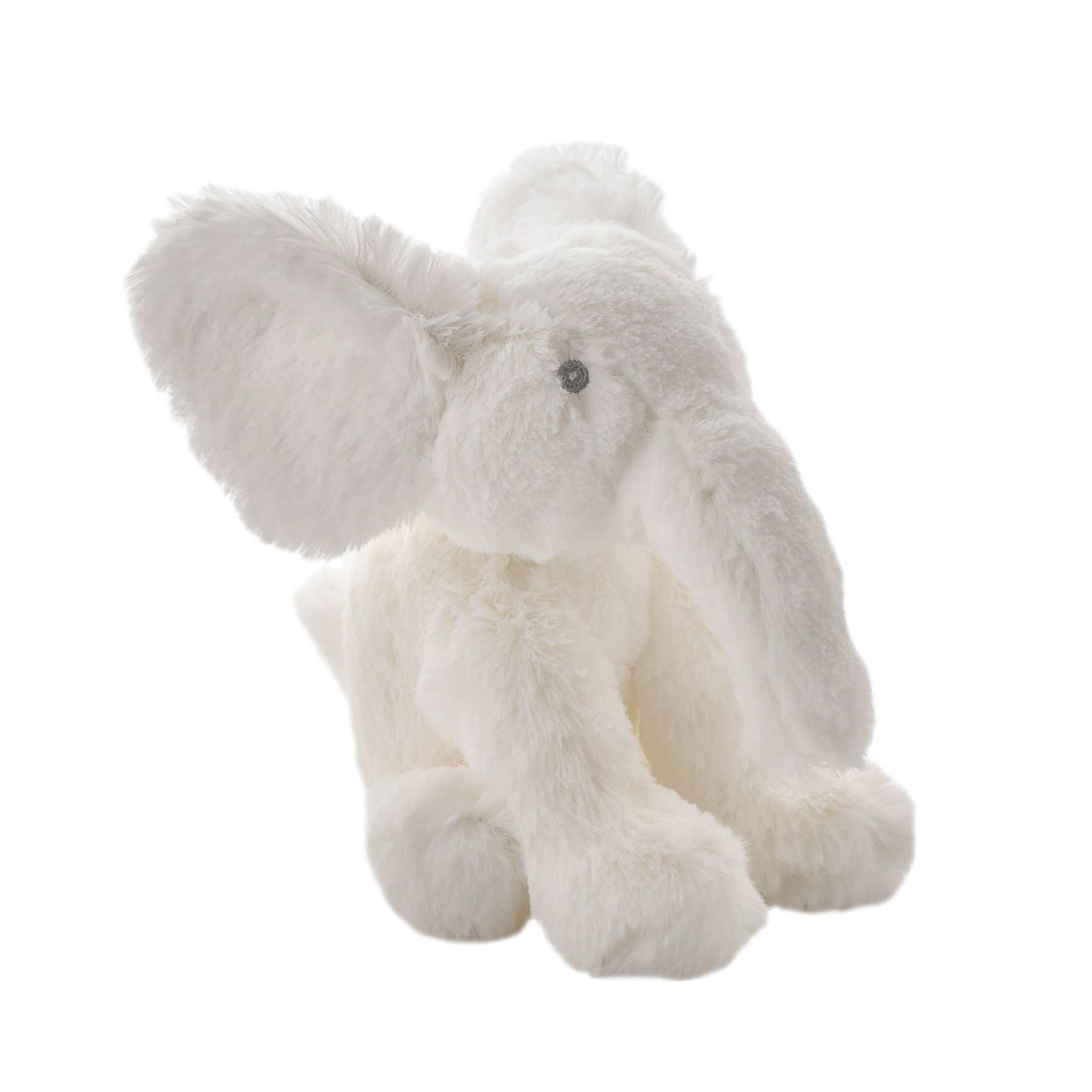 Medium White Plush Elephant