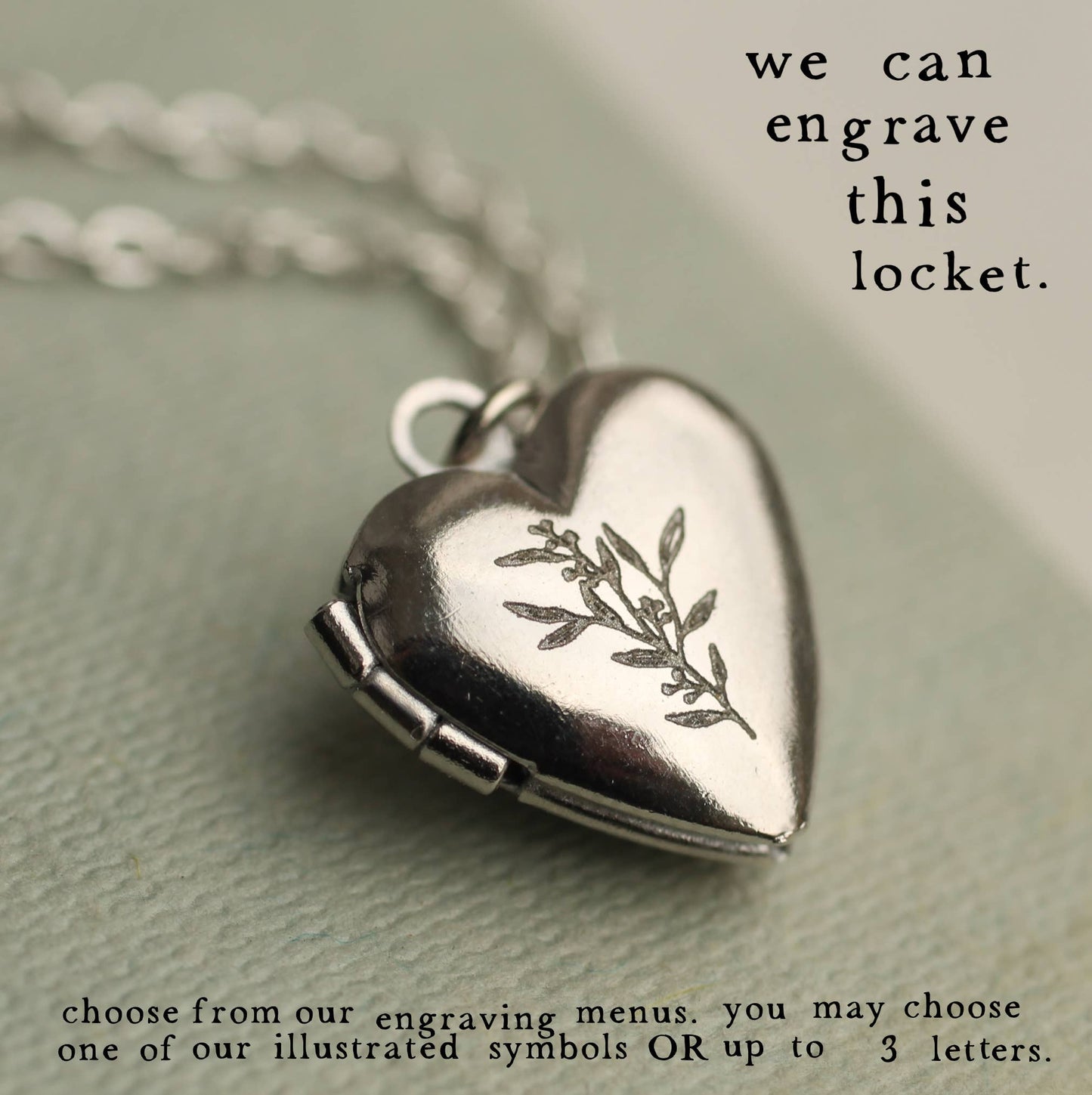 Tiny Silver Heart Locket