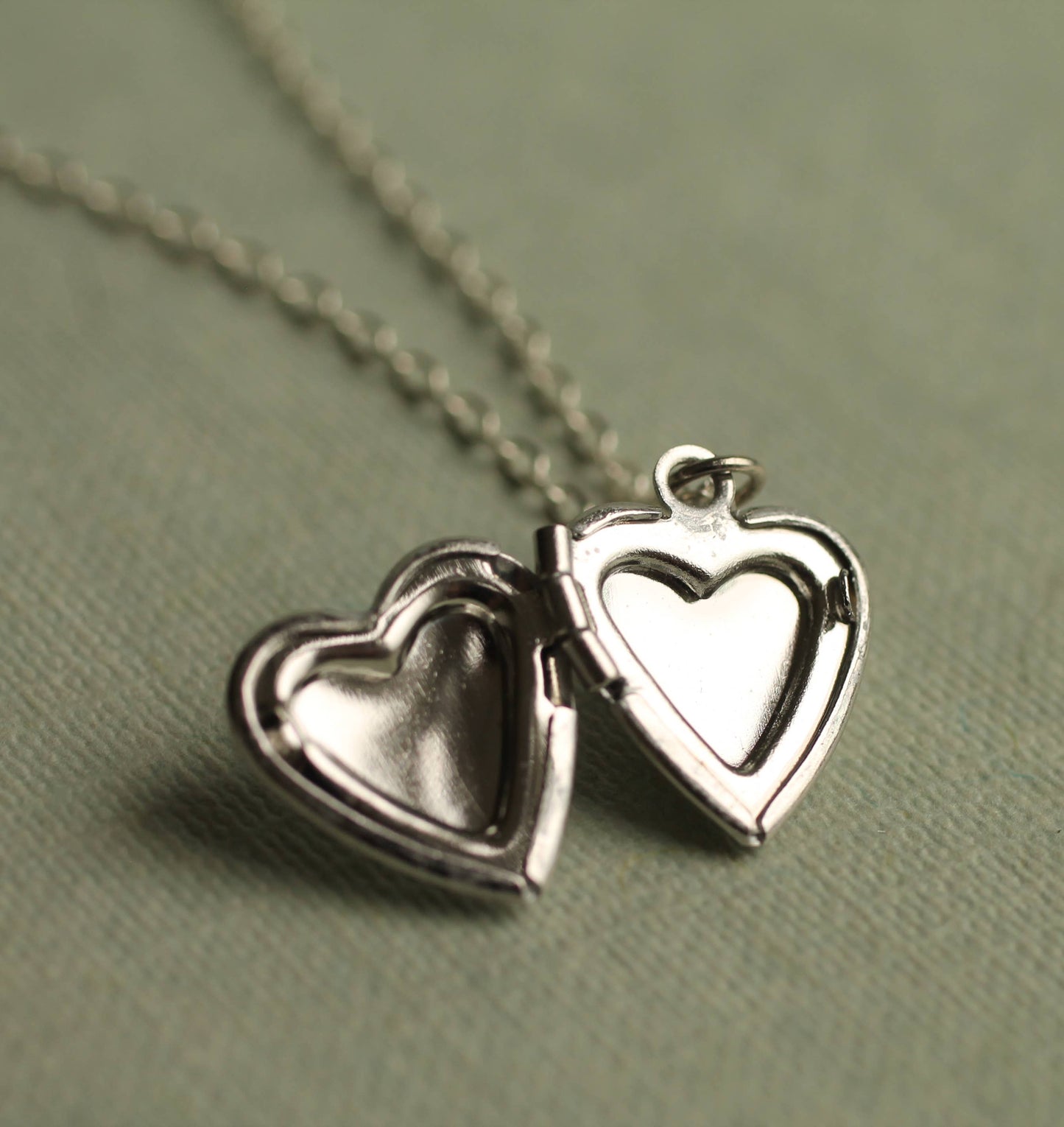 Tiny Silver Heart Locket