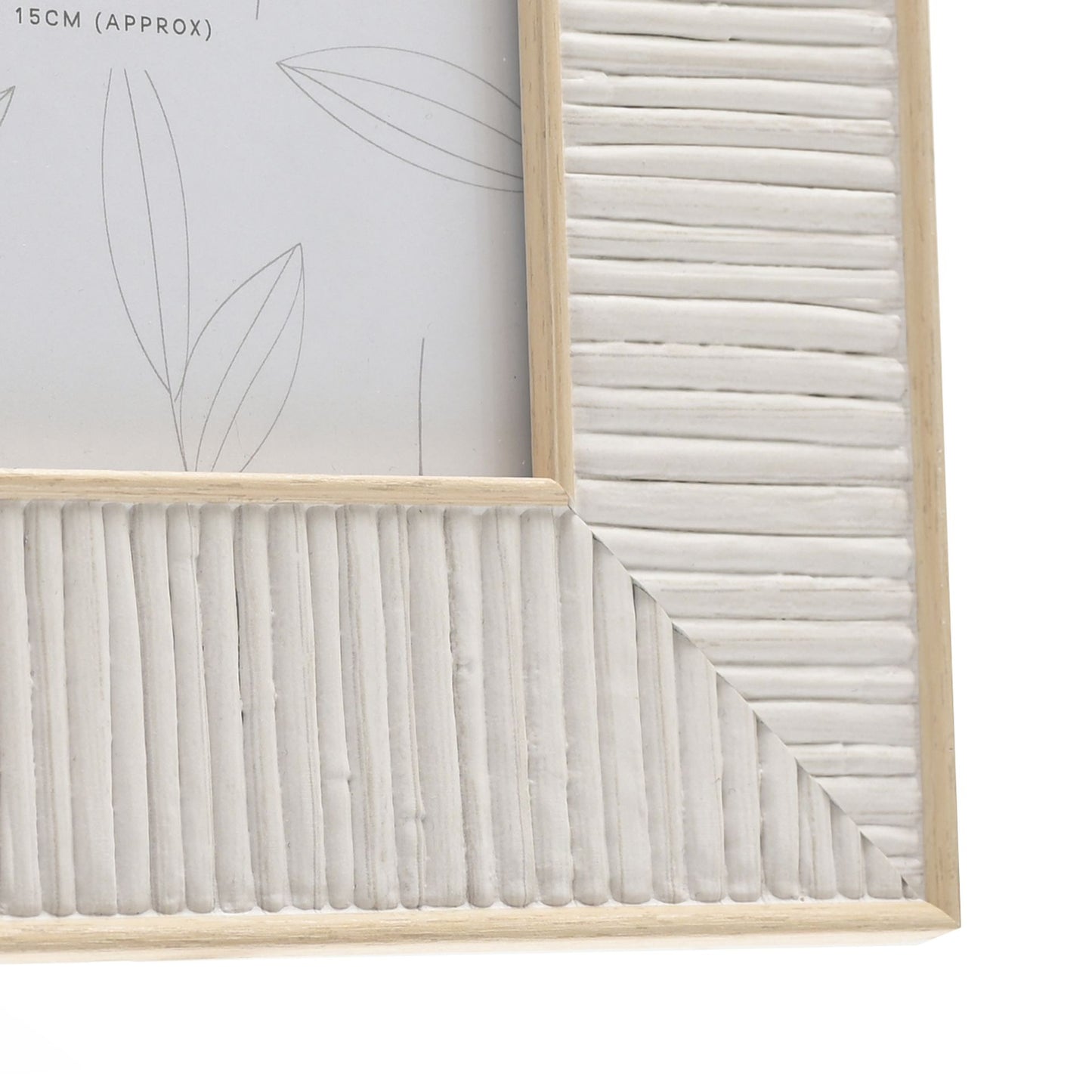 "8 x 10" White Rattan Photo Frame