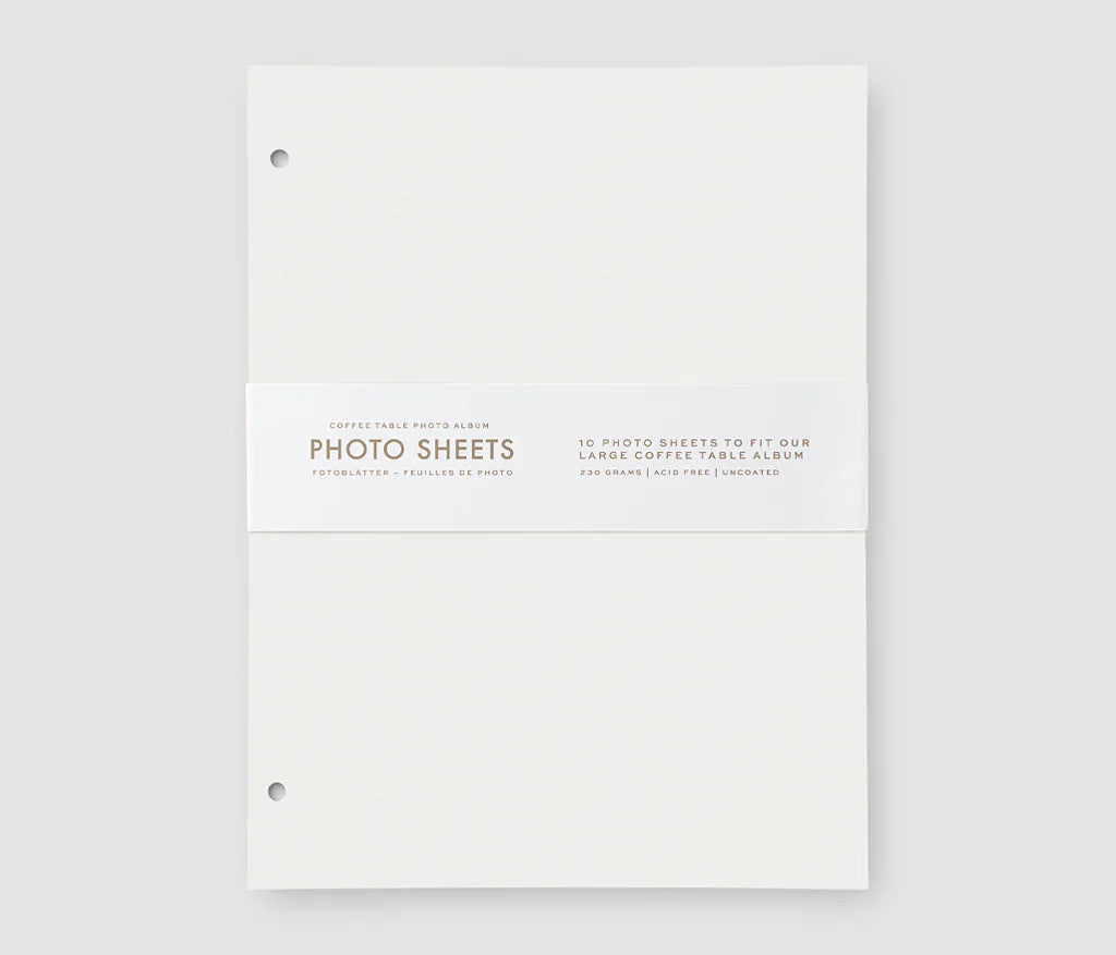 Photo White Paper Pack of 10 Large