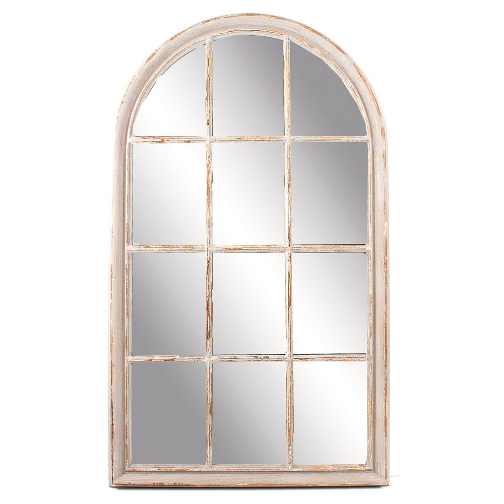 Round-Top Mirror Antique Grey