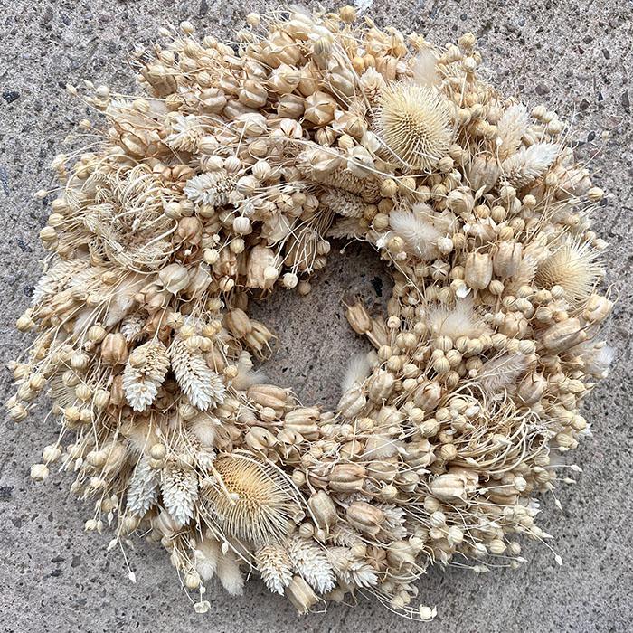 Bianco Dried Flower Wreath