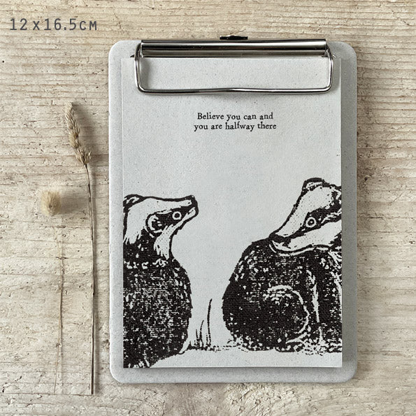 Badgers Block Print Hanging Pad