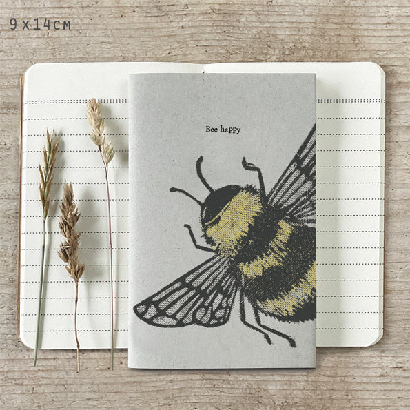 Bee Block Print Notebook