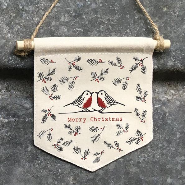 Fabric Holly Pendant