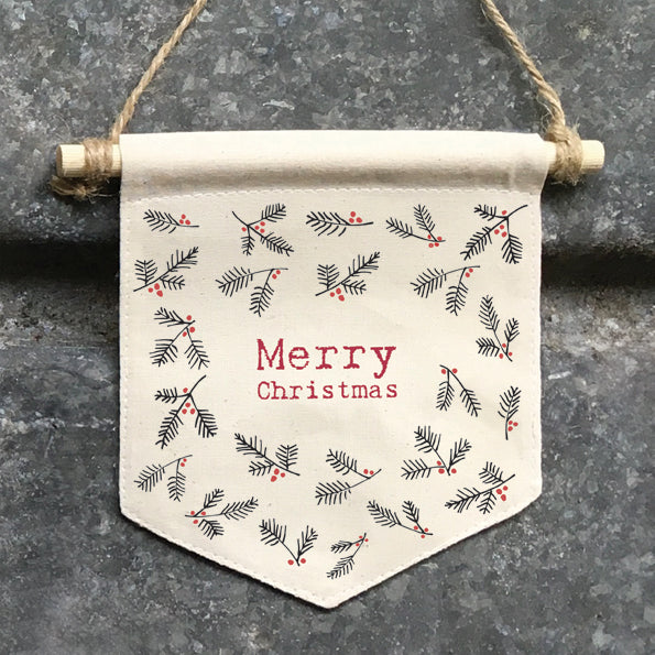 Fabric Holly Pendant