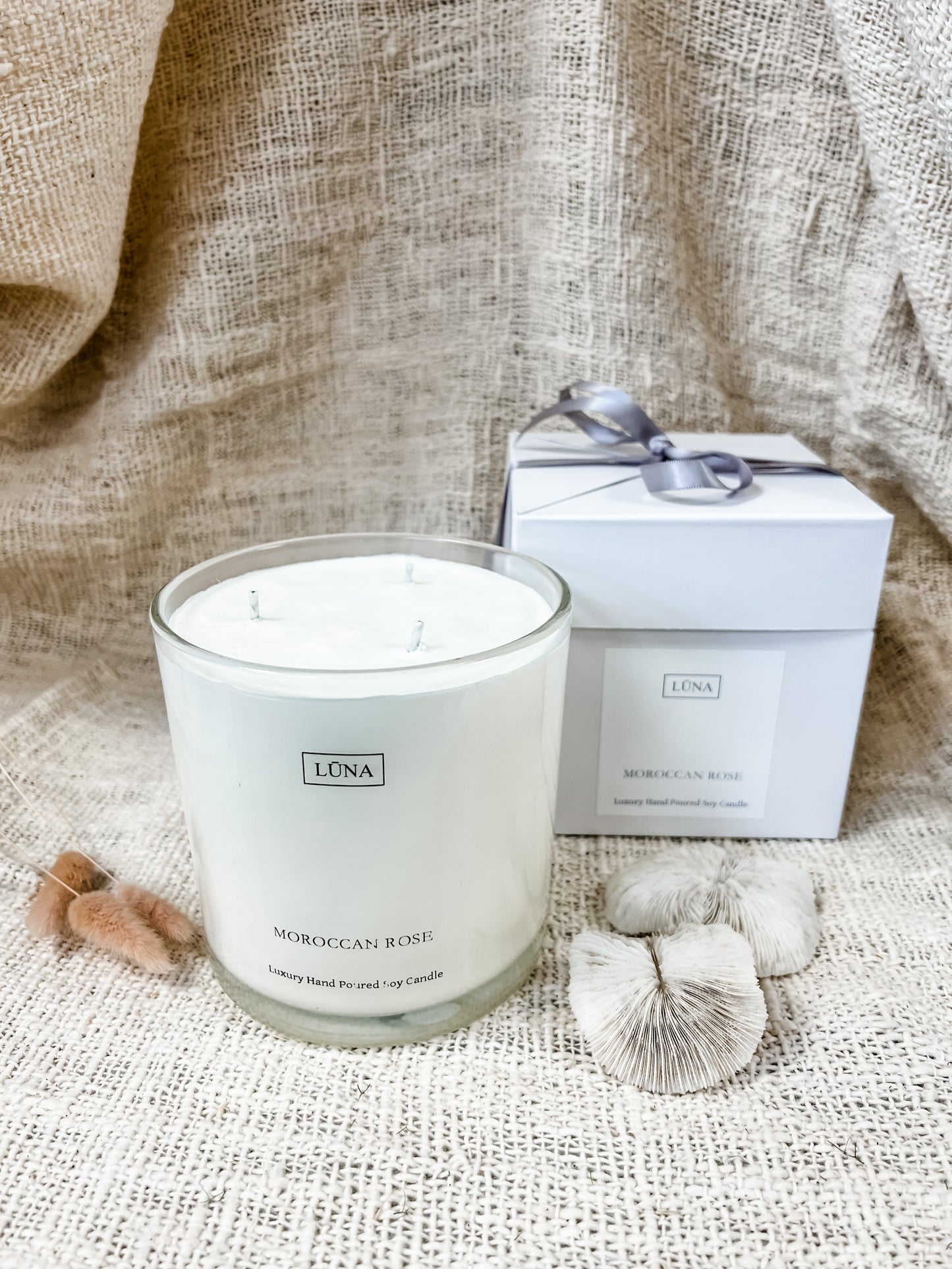3 Wick Moroccan Rose Candle