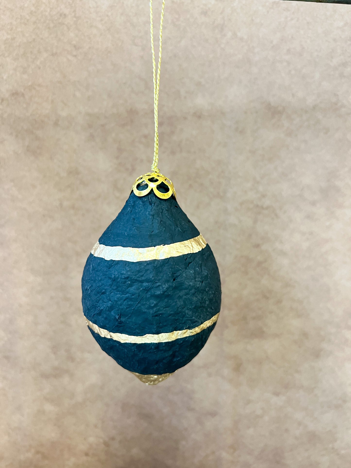 Black and Gold Paper Baubles