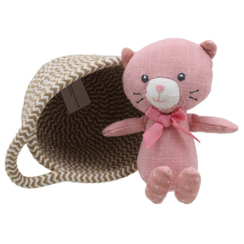Wilberry Cat in Basket