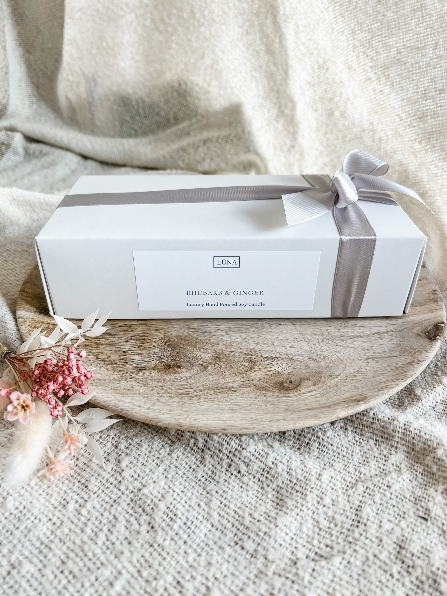 Rhubarb and Ginger Candle Set