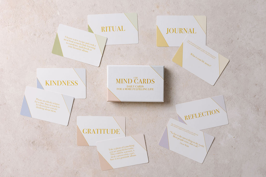 Mindfulness Cards: Daily Wellbeing and Self Care Cards