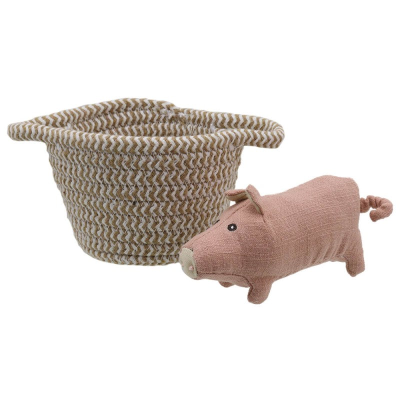 Wilberry Pig in Basket