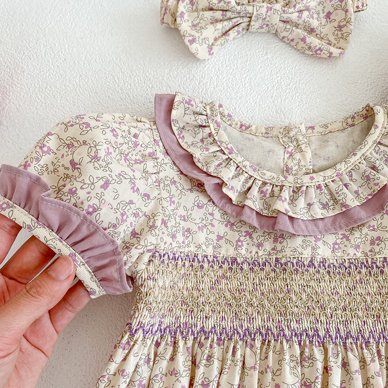 Maeva Floral Romper and Headband
