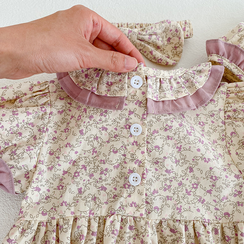 Maeva Floral Romper and Headband