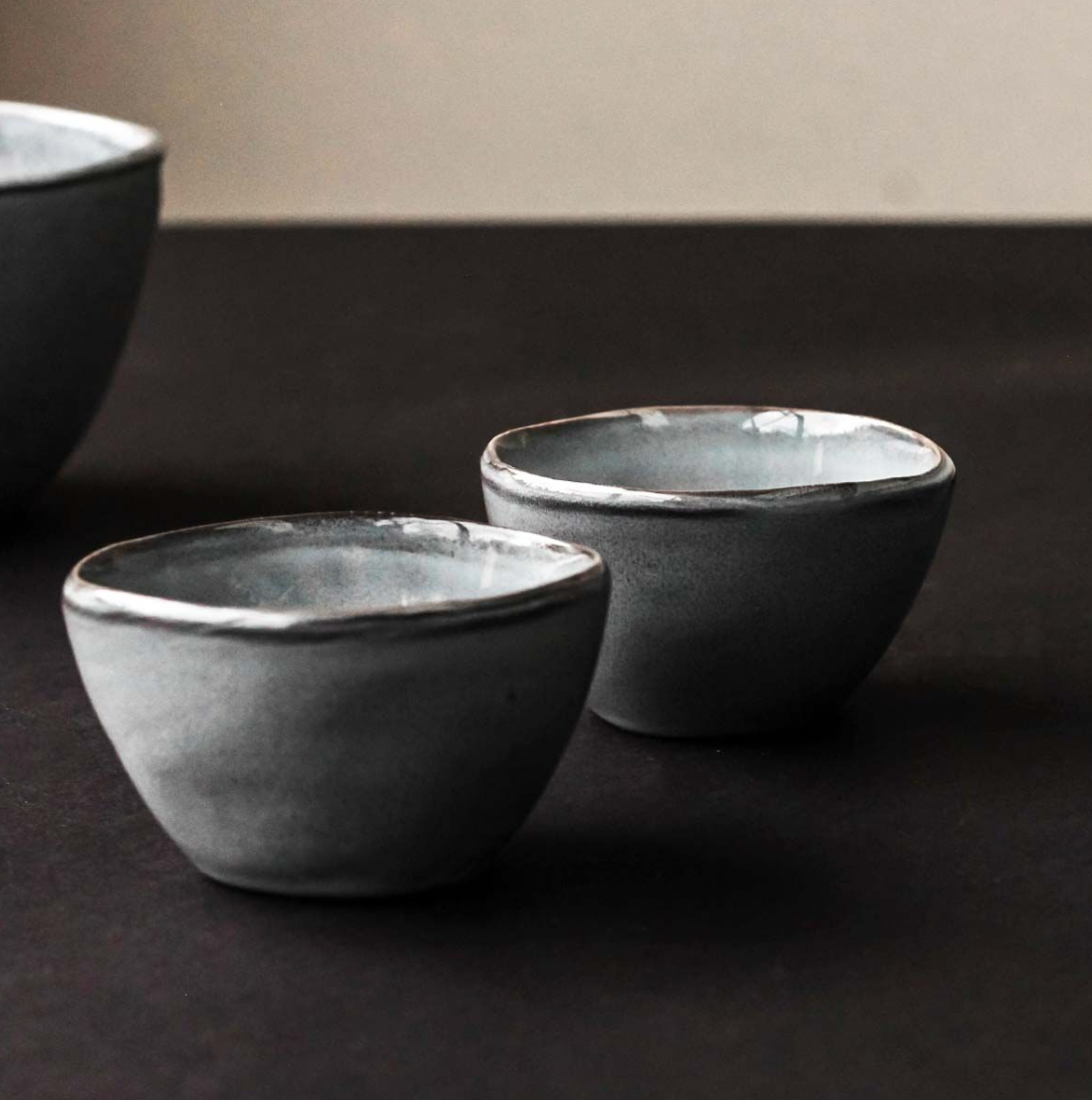 Dark Grey Dipping Bowl