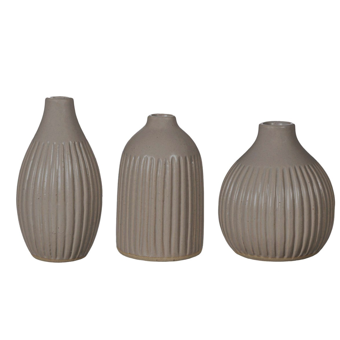 Grey Bud Vases
