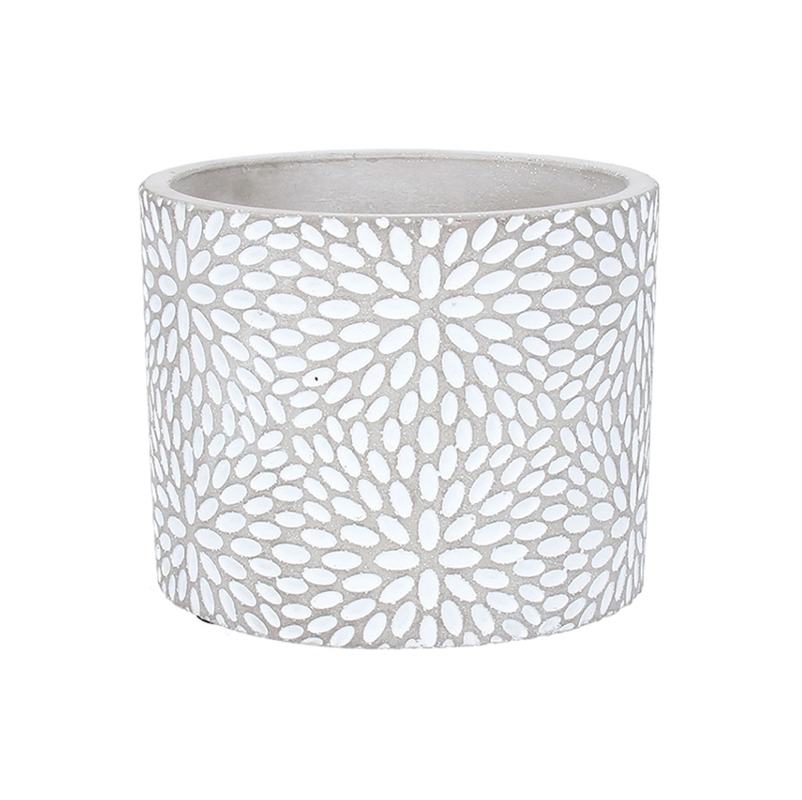 Two Tone Sunburst Stone Effect Planter