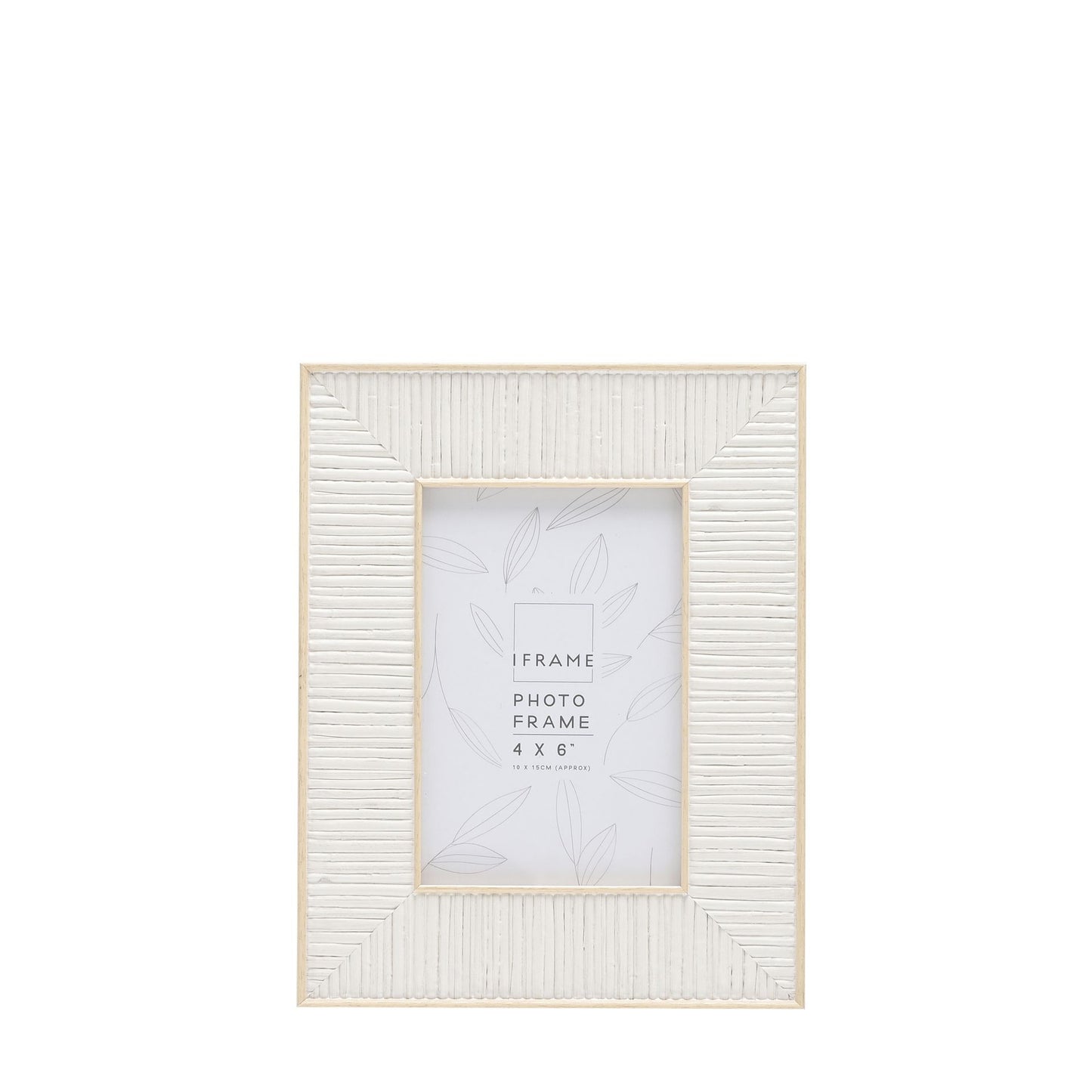 "5 x 7" White Rattan Photo Frame