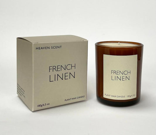 French Linen 20cl Amber Candle