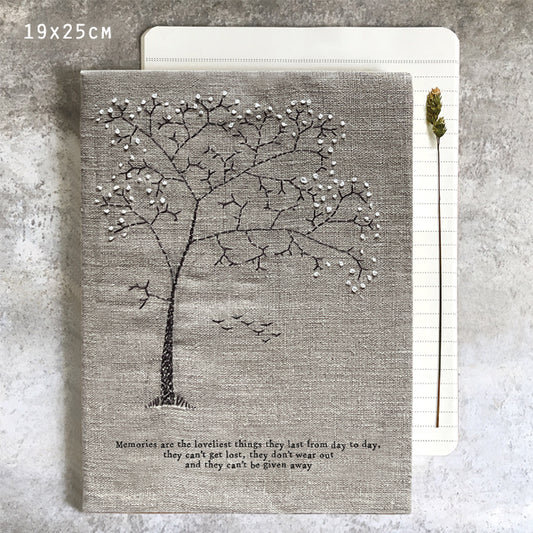 Memories Are The Loveliest Large Linen Book