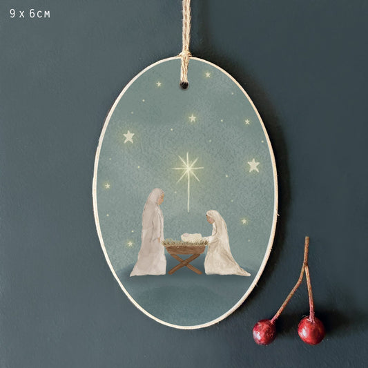 Nativity Starry Night Tag