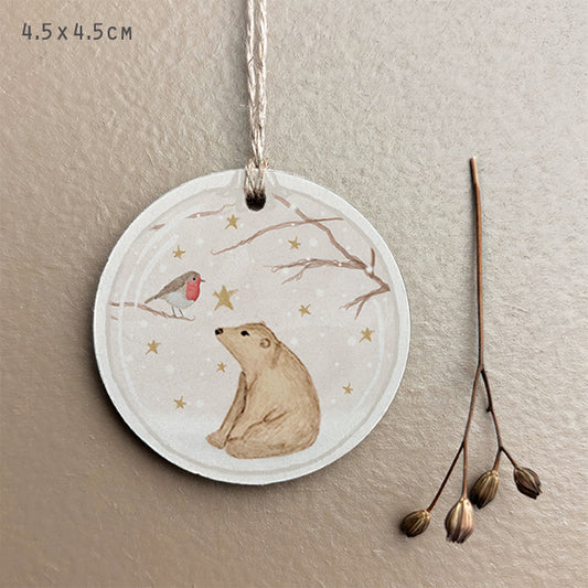 Bear & Robin Woodland Tag