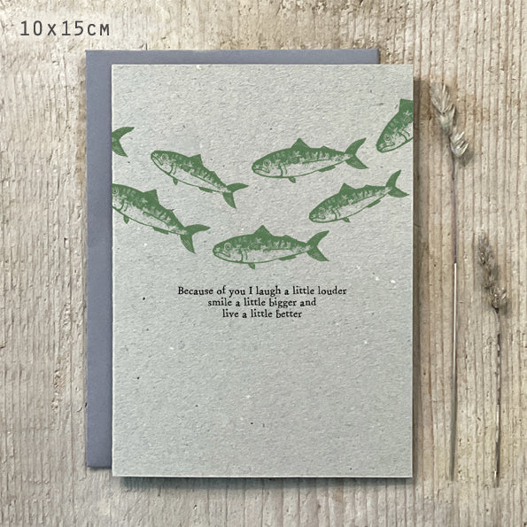Fish Block Card