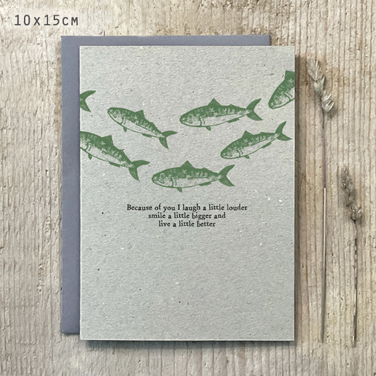 Fish Block Card