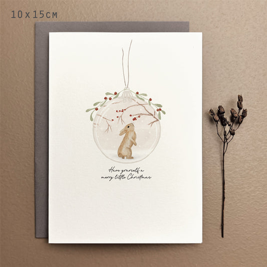 Have Yourself A Merry Christmas Bunny Card