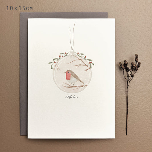 With Love Robin Card