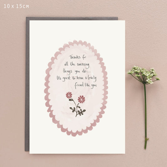 Thanks for all the amazing things Petal edge card