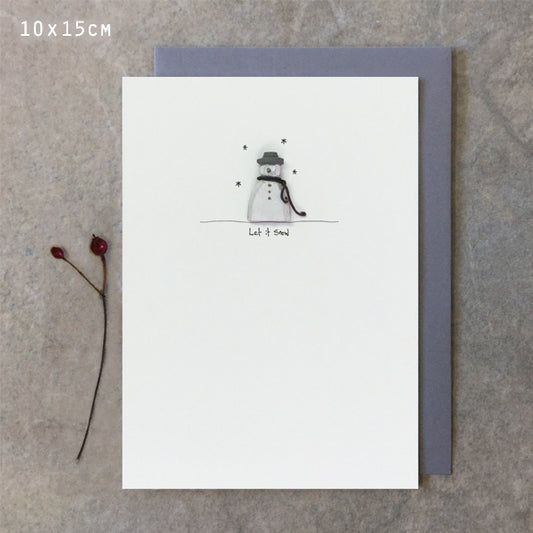 Let It Snow Woodland Card
