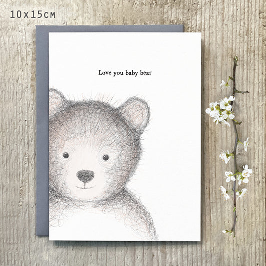 Love You Baby Bear Card