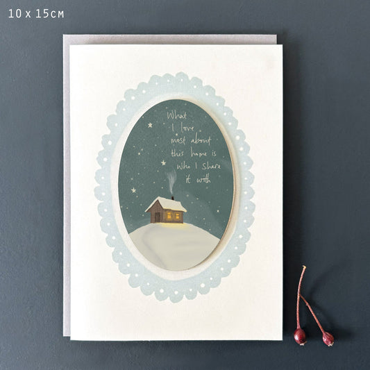 Love Most About This Home Starry Night Card