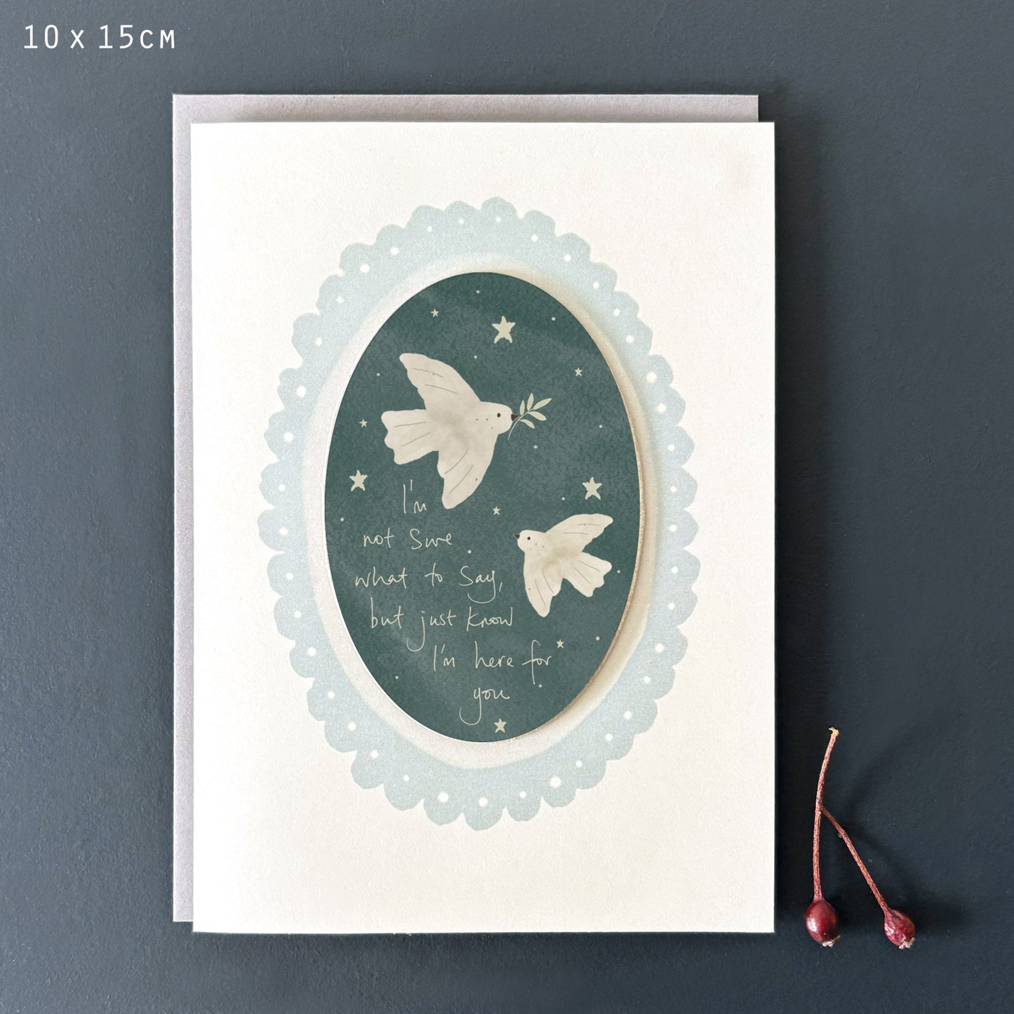 Not Sure What To Say Stary Night Card