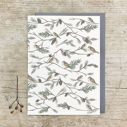 Sparrow and Fir Card
