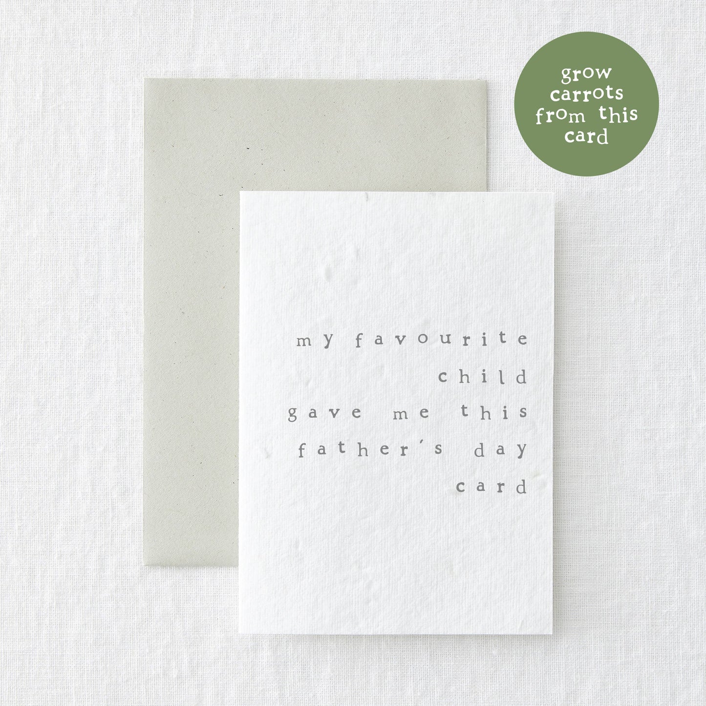 Father's Day - Child Funny Plantable Seed Greeting Card