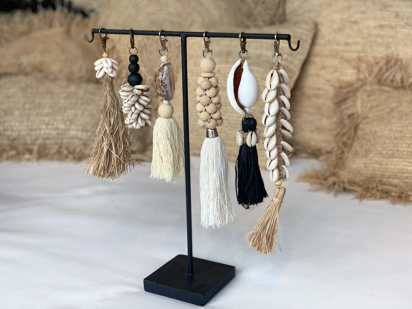 Raffia Cowrie Shell Tassel