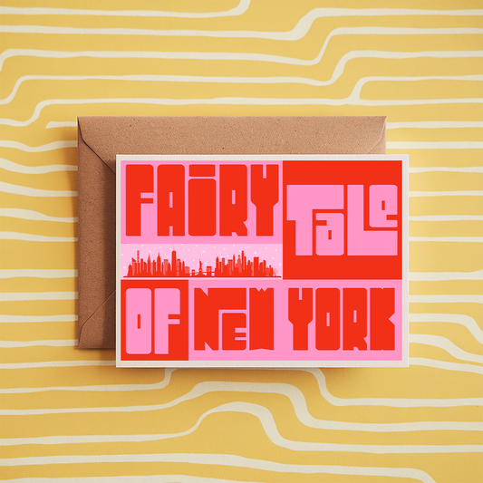 Fairytale of New York Christmas card